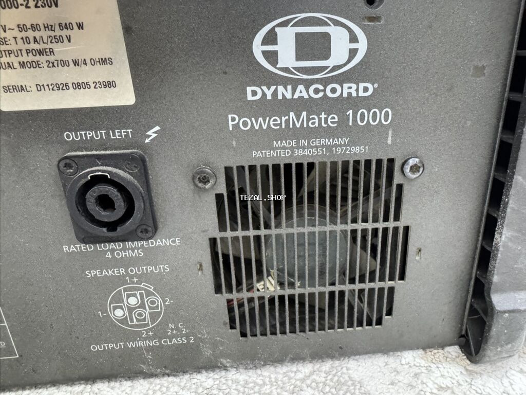 Dynacord PowerMate 1000 (PM1000-2, 230V) — Alman istehsalı - şəkil 2