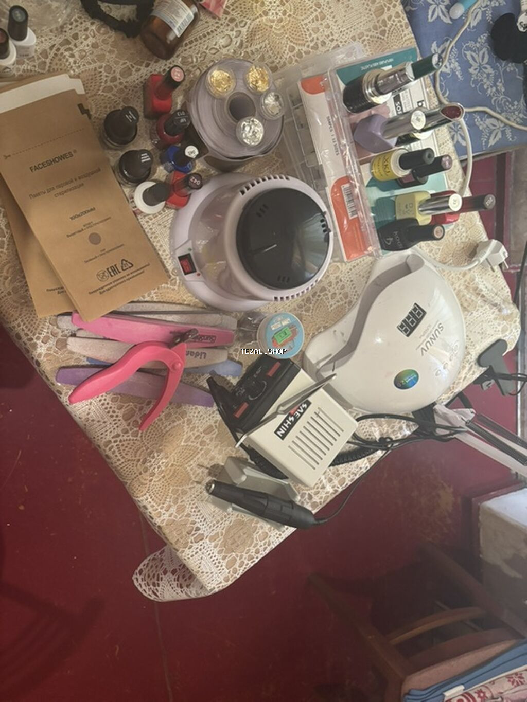 Manikür üçün peşəkar set Tərkib: - SUNUV SUN5 Plus UV/LED lampa - şəkil 5