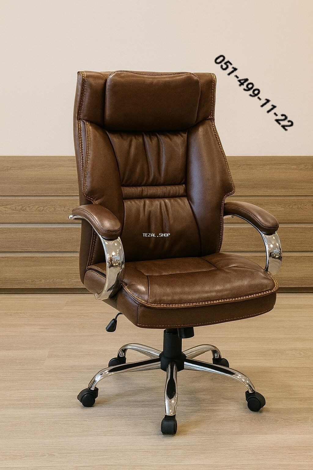 Yeni, Təkərli, Qolları tənzimlənmir, Dəri