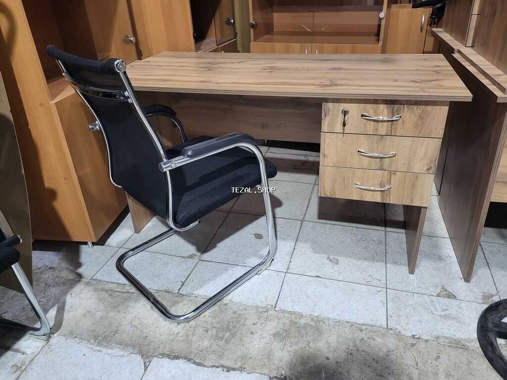 Ofis/iş masası – təbii ağac teksturasında - Material - şəkil 3