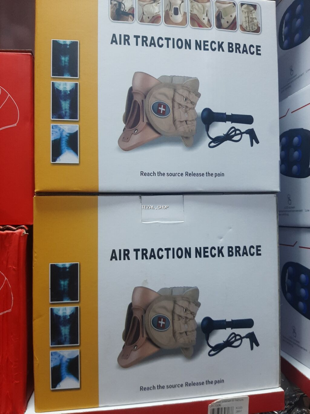 Məhsul: Air Traction Neck Brace – Hava ilə dartılmalı boyun üçün breys