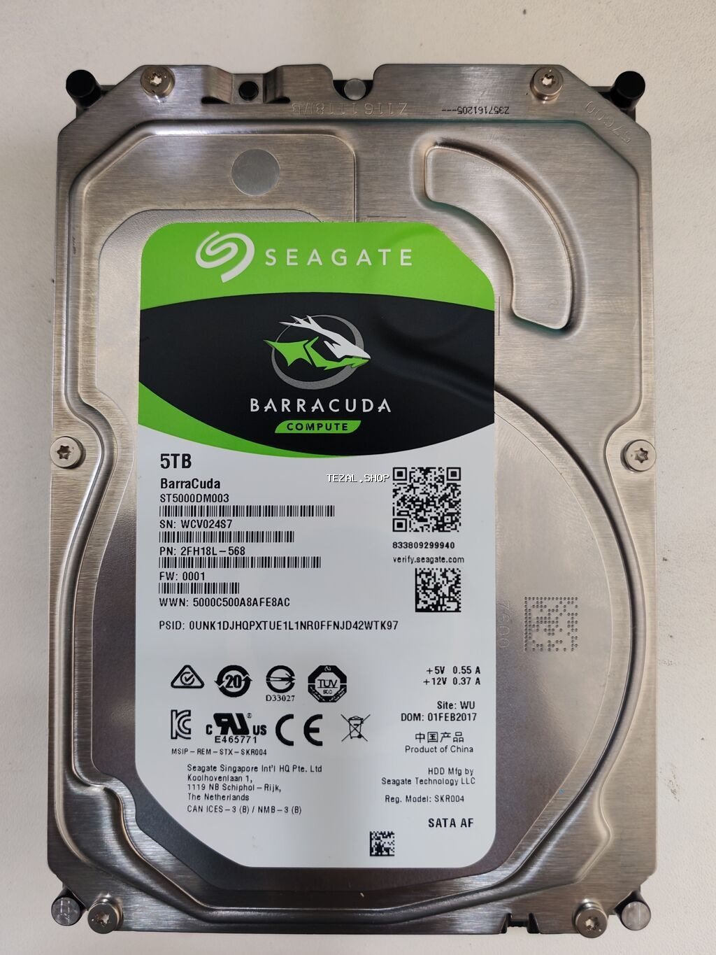 Daxili Sərt disk (HDD) Seagate, > 8 TB, 5400 RPM, 3.5", İşlənmiş
