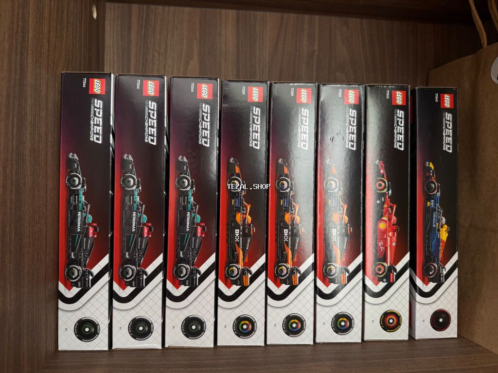 LEGO Speed Champions seriyasından Formula 1 mövzusunda yığma dəstlər