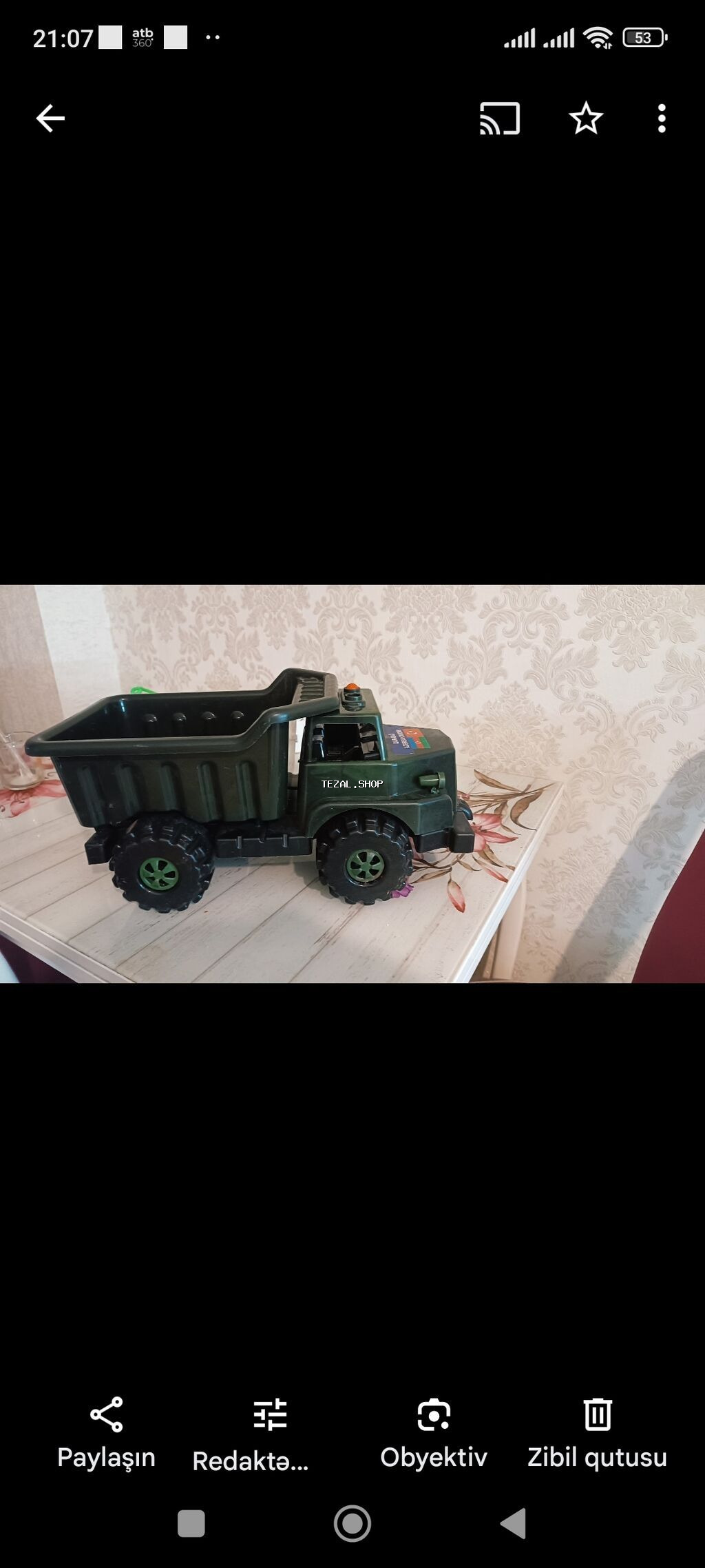 Oyuncaq maşin satilir 6m.unvan Yasamal - şəkil 2