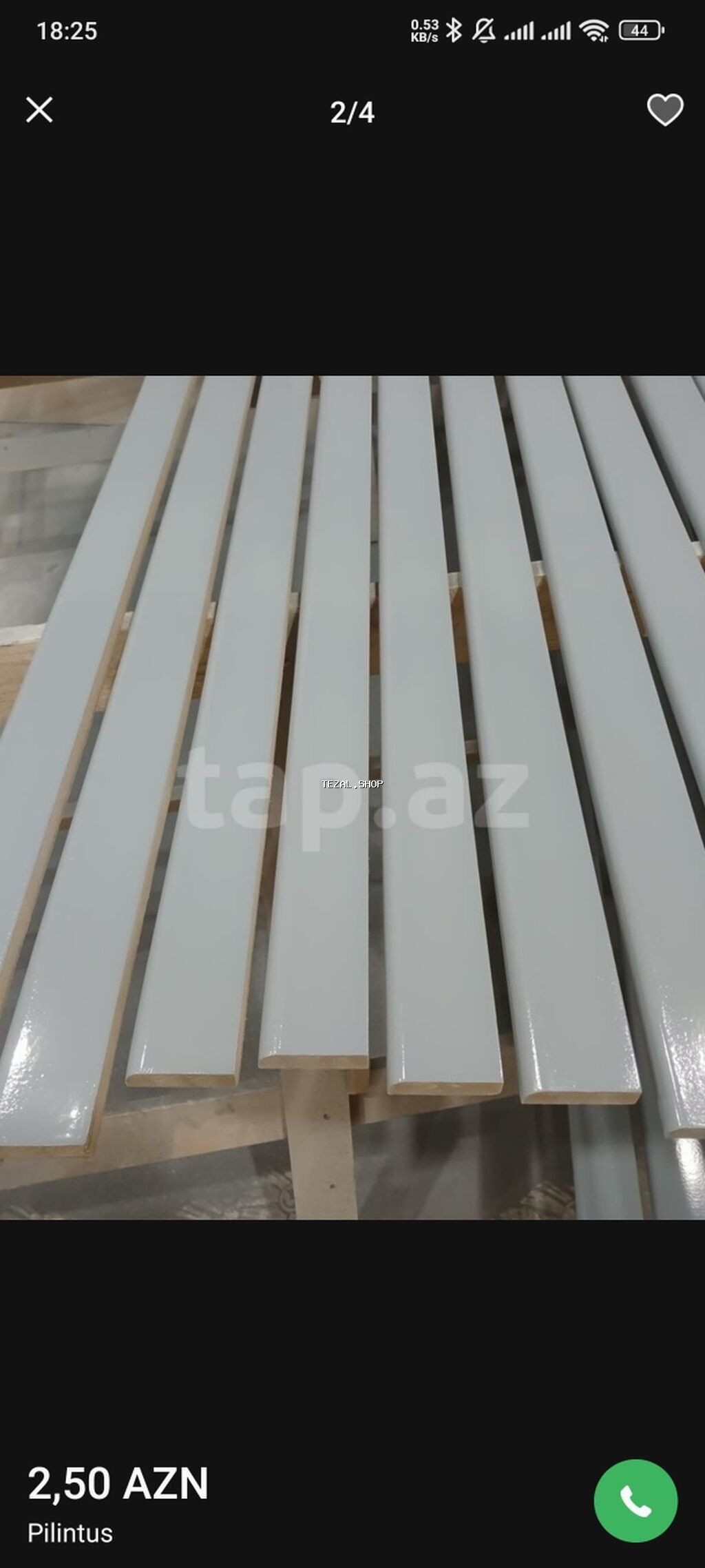 MDF plintus – daxili interyer üçün hazır boyalı döşəmə bordürü - - şəkil 3