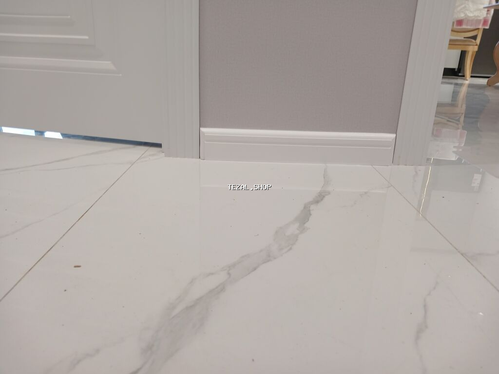 MDF plintus – daxili interyer üçün hazır boyalı döşəmə bordürü - - şəkil 4