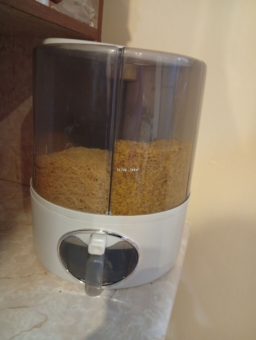 6 bölməli quru ərzaq dispenseri - Mətbəx üçün səliqəli saxlama və