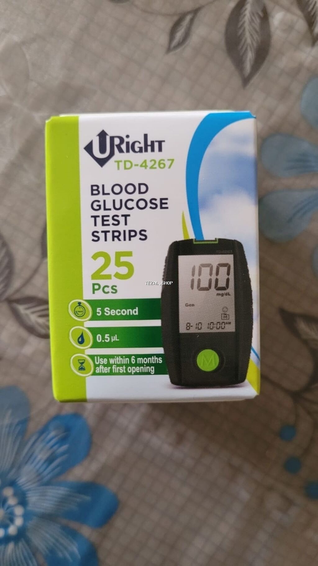 Qanda şəkəri ölçmək üçün STRİPLƏR. Qiyməti 12 man