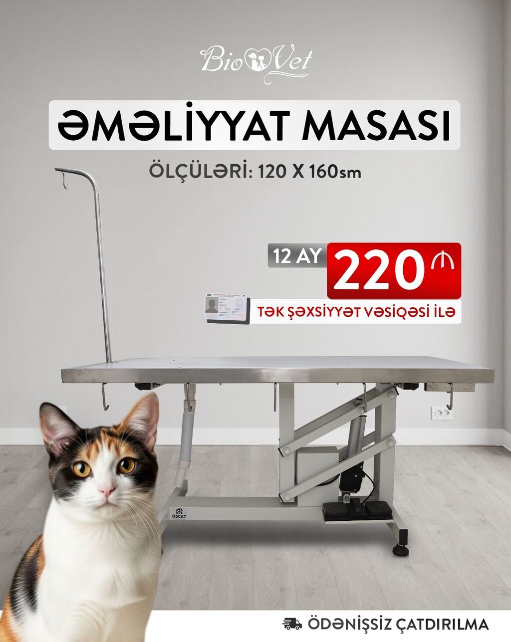 Heyvan sağlamlığına qayğı göstərən baytarlıq klinikaları üçün həm