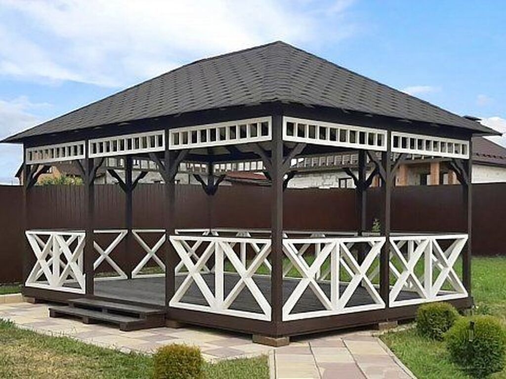 Metall karkaslı bağ besedkaları – dizayn və istehsal Məhsulun