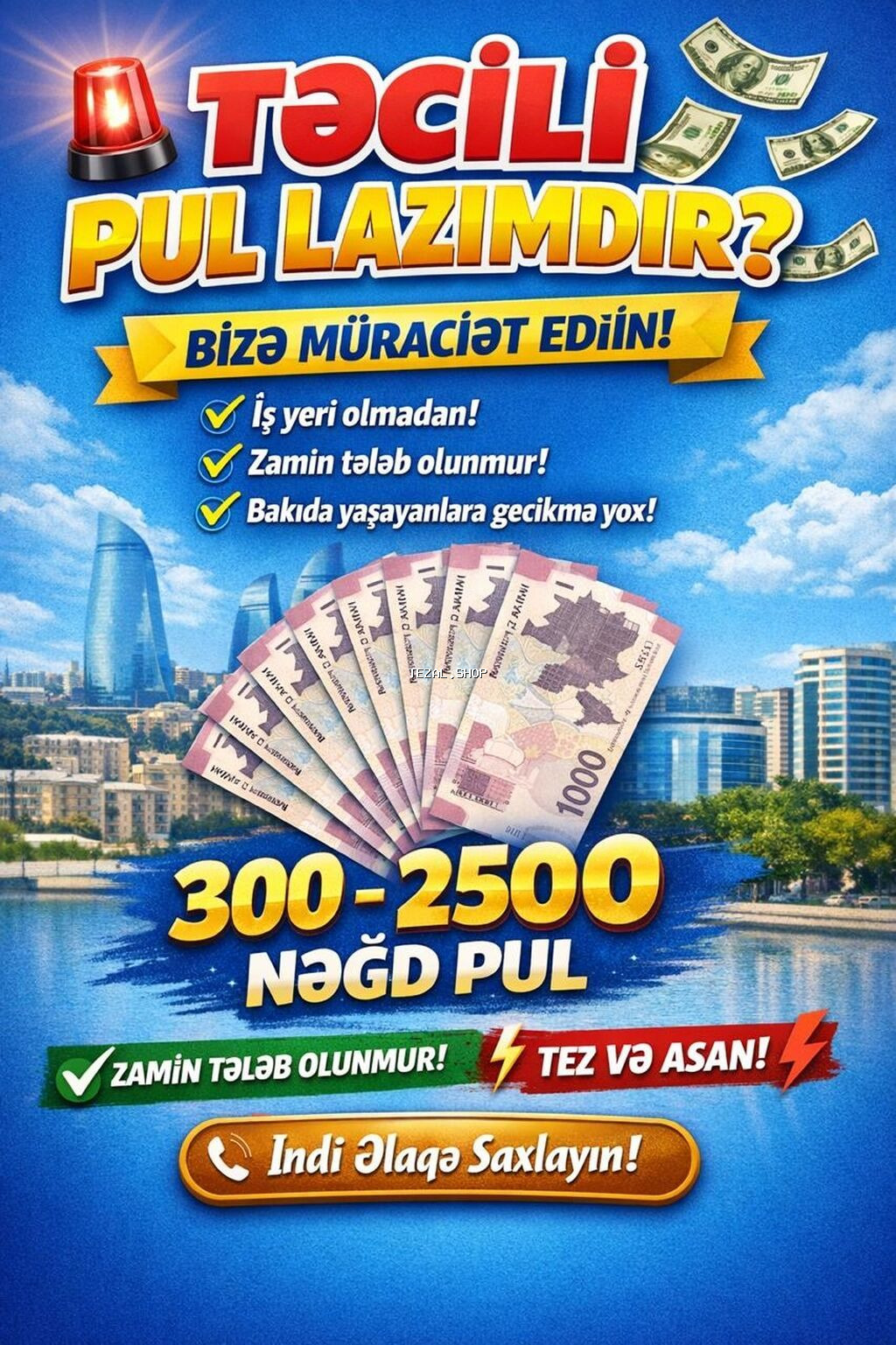 Təcili nağd pul və kredit xidməti 0773649027 vp - Kredit/nağd məbləğ - şəkil 2