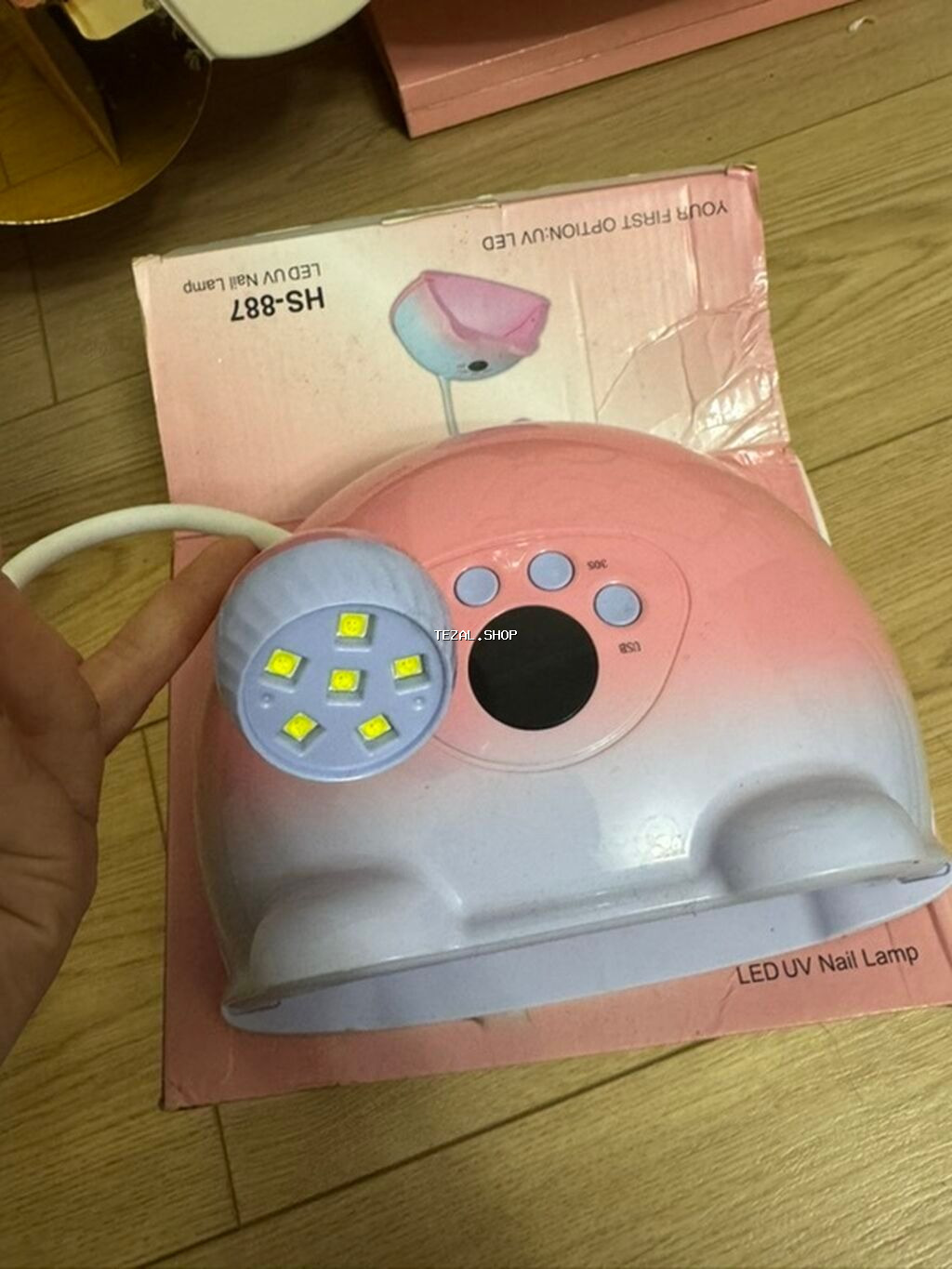 HS-887 2-in-1 LED/UV dırnaq lampası - Model: HS-887, LED UV Nail Lamp