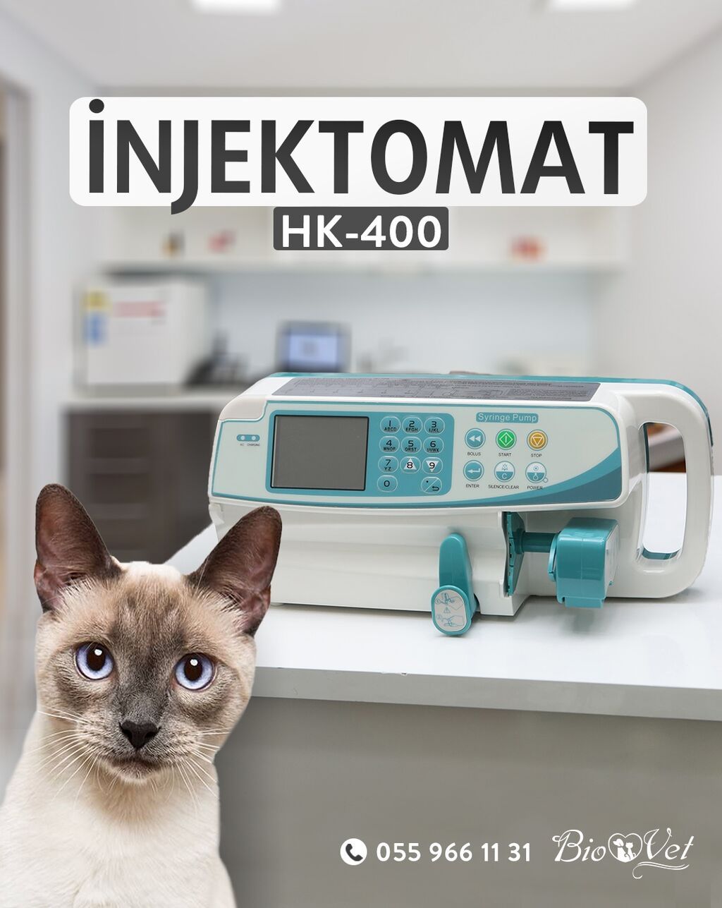 HRK-400 Heyvanlar üçün İnjektomat (İnfuziya Pompası), baytarlıq