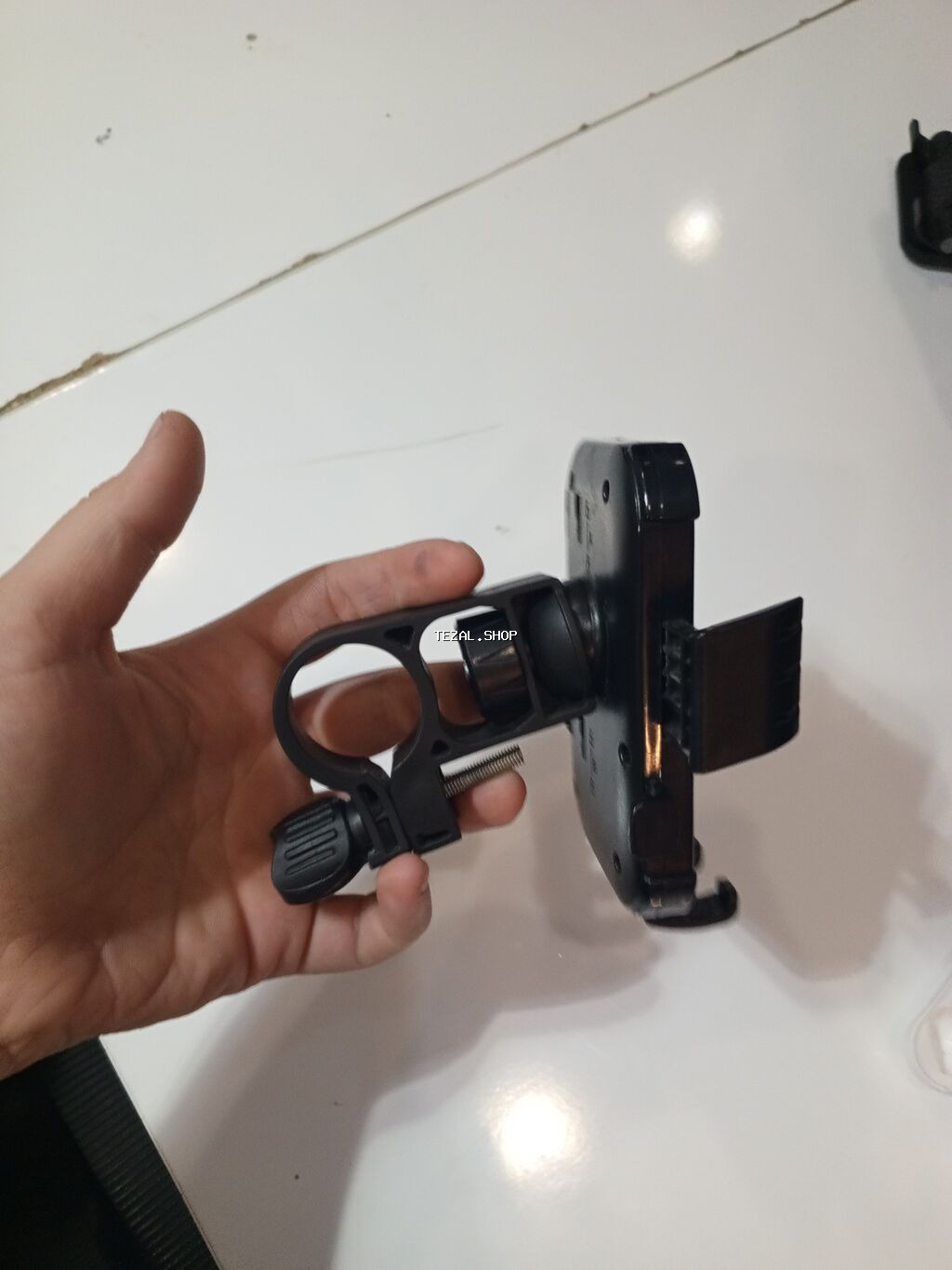 Toba velosiped üçün telefon tutacağı - Sükan borusuna bərkidilən - şəkil 4