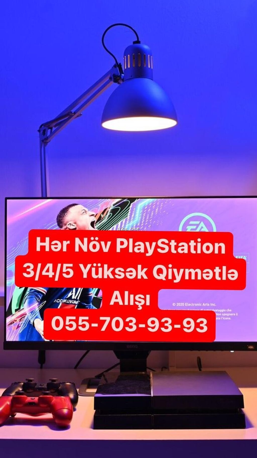 Playstation 3/4/5 unvadan munasib qiymetle Aliram