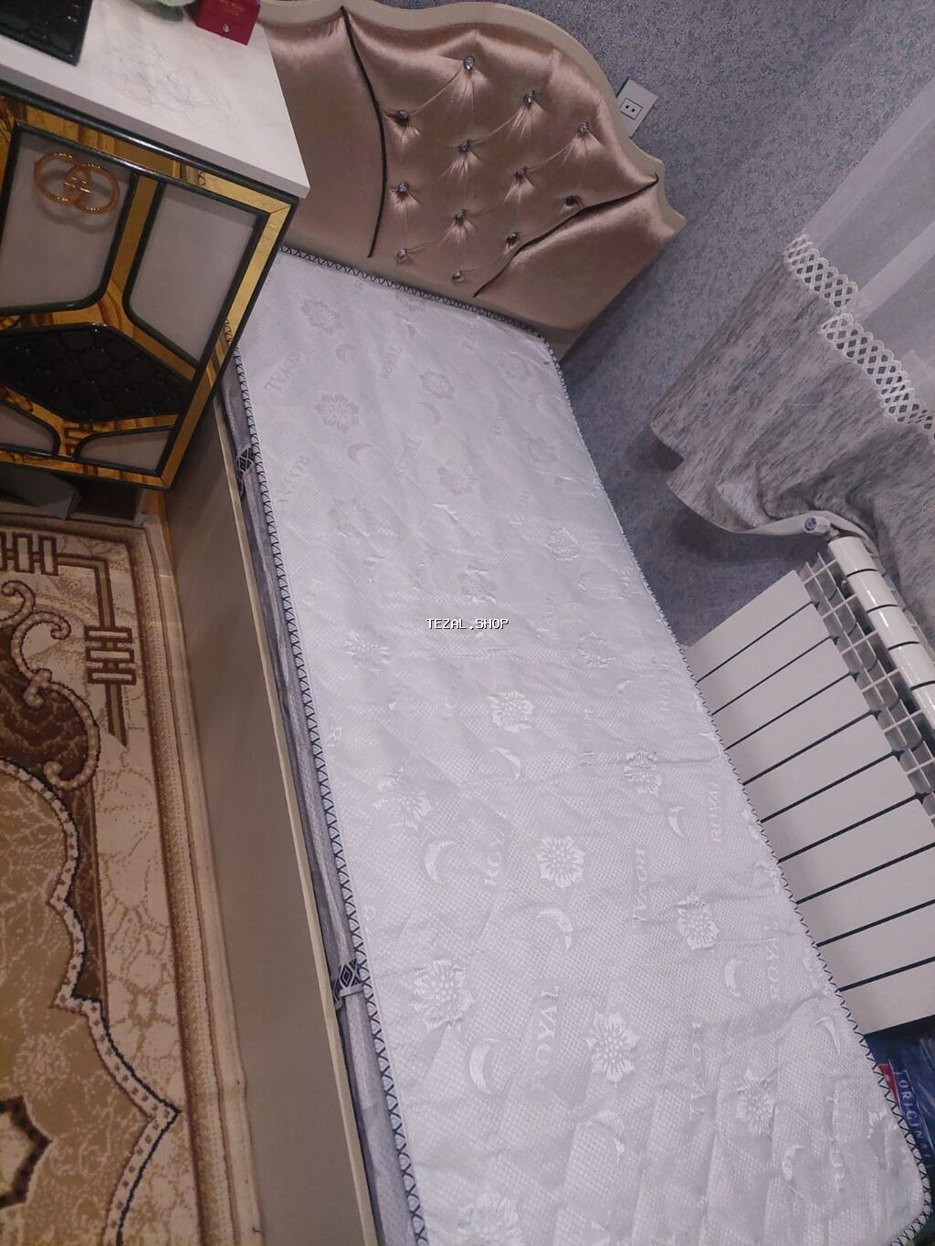 Təknəfərlik çarpayı, Matras ilə, Siyirməsiz