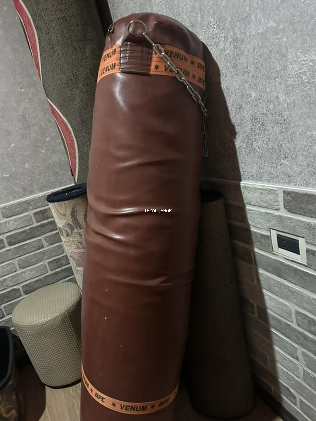 Boks üçün asma zərbə kisəsi - Material: möhkəm süni dəri örtük - - şəkil 2