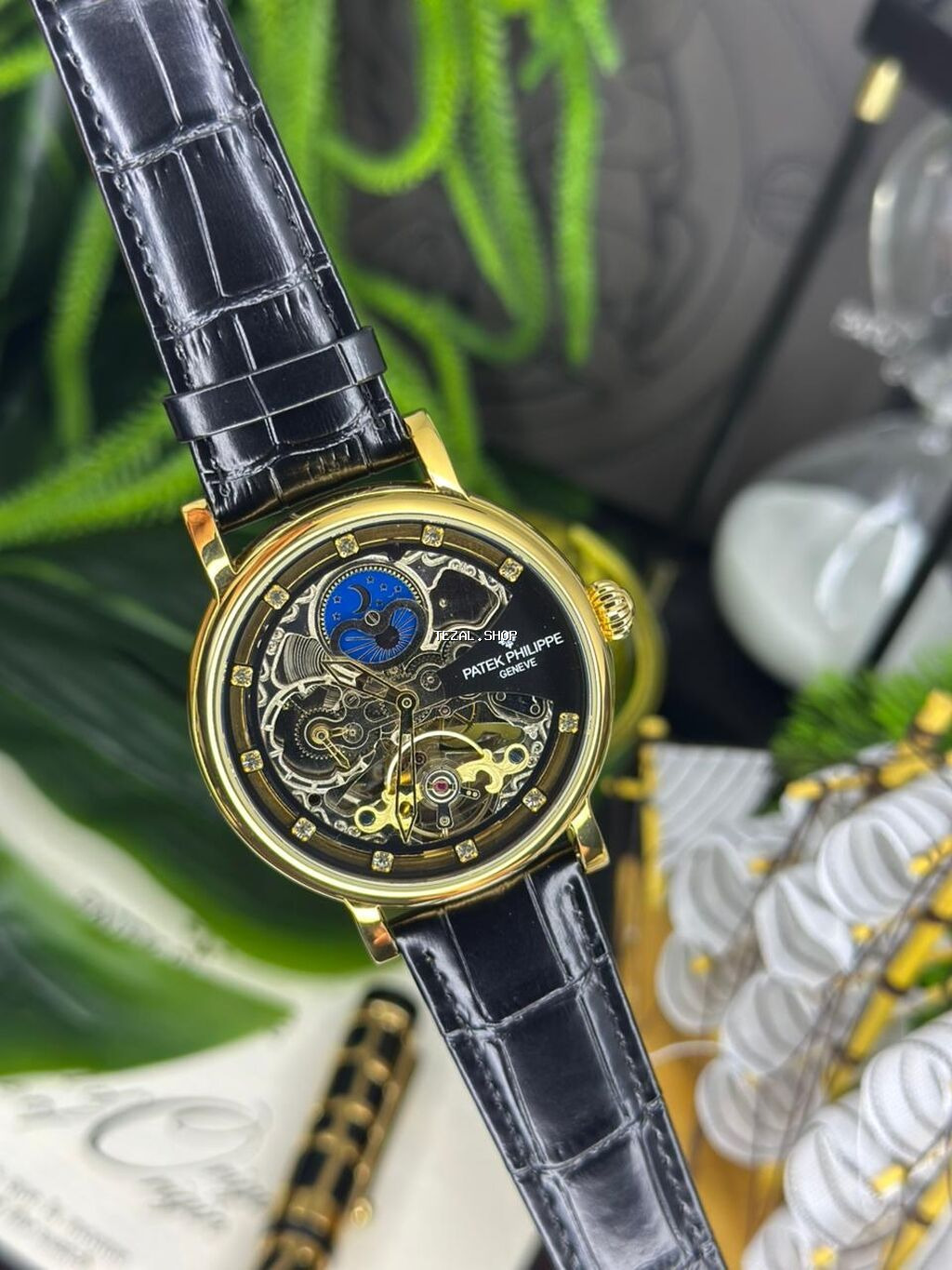 Yeni, Qol saatı, Patek Phillipe, rəng - Qara - şəkil 3