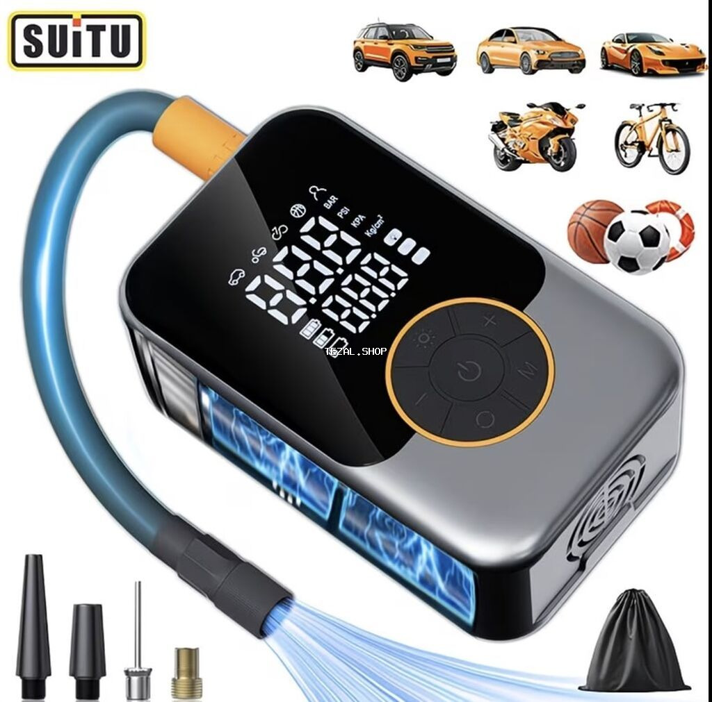 SÜİTU ağıllı portativ hava kompressoru – şin və idman ləvazimatlarının