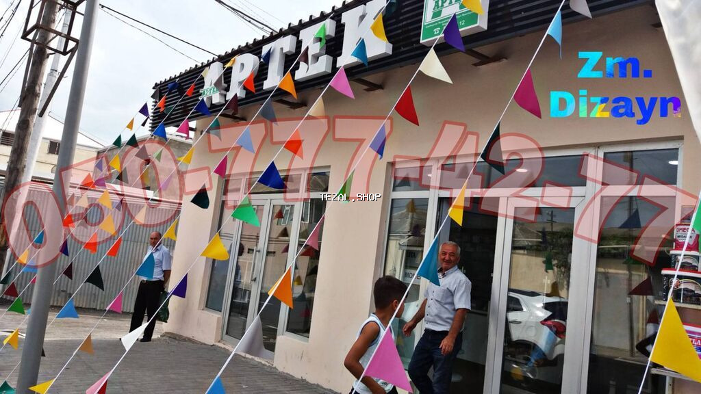 Dekor bayraqlar. Bayraglarla bezedilmeler. Bayraqlar. Bayraq - şəkil 2