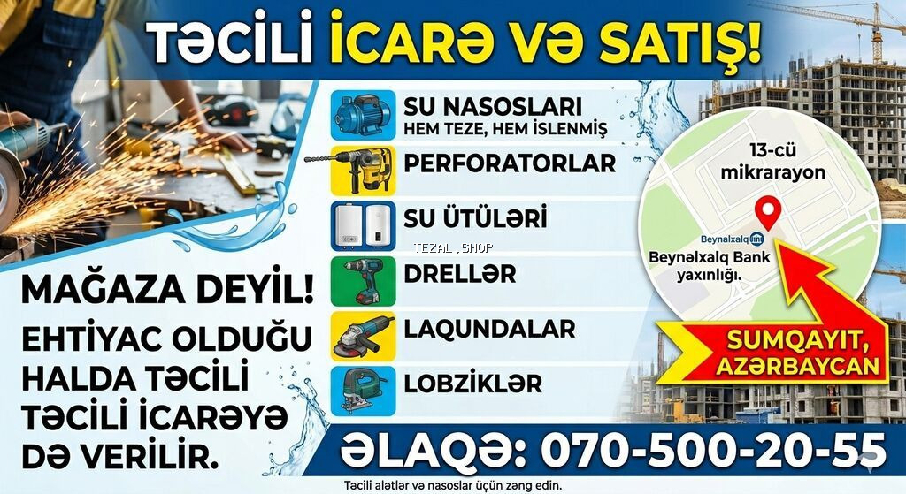 Təcili icarə və satış – Sumqayıt, Azərbaycan (13-cü mikrorayon