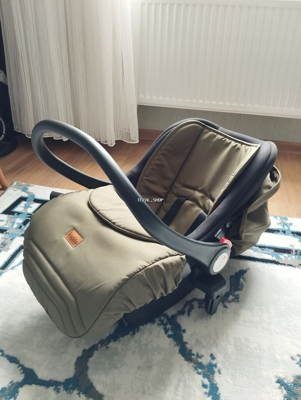 KİDİLO firmasının avtokreslosu. Avtokreslo uşaq arabası ilə bir yerdə - şəkil 2