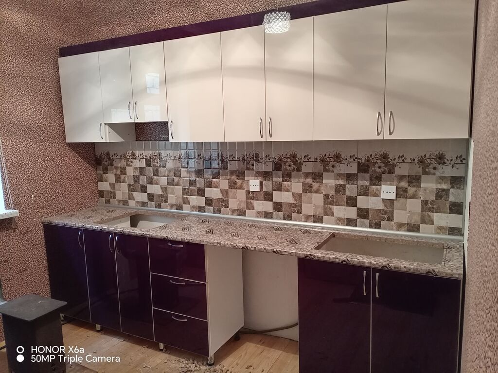 Sifarişlə mətbəx dəsti, Özü çəkən petlələr, Mat laminat, Kredit var, Pulsuz çatdırılma