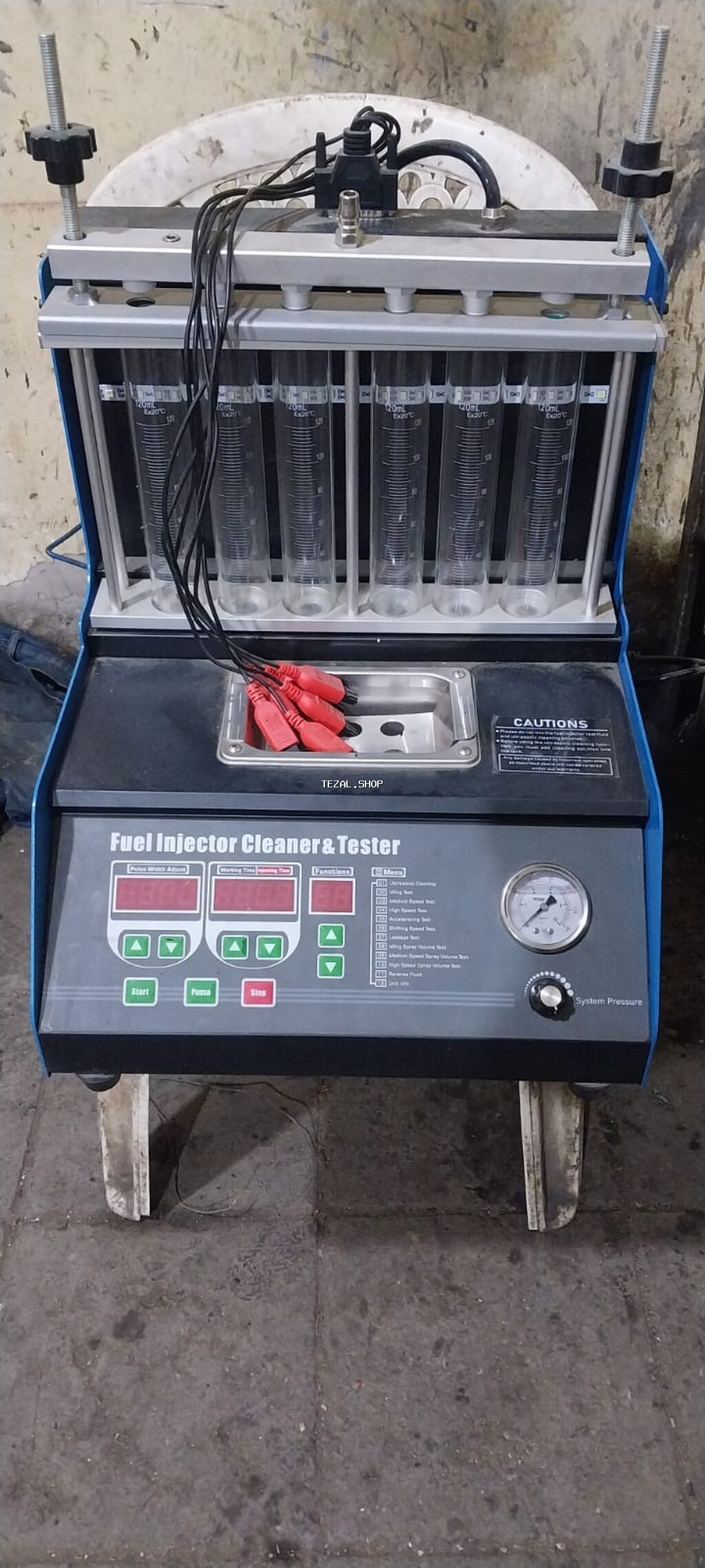 Yanacaq enjektoru təmizləyici və test qurğusu - 6 enjektor üçün