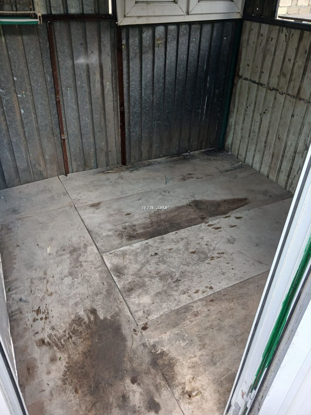 Daşınan metal kiosk/butik - Korpus: profil karkas, dalğalı metal - şəkil 4