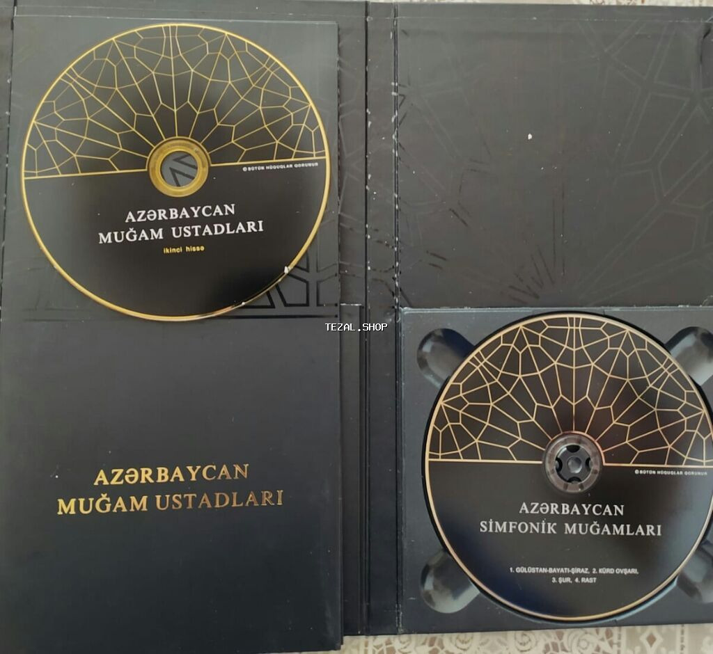 "Azərbaycan muğamı", 9 audio-vizual (qızılı rəng) disklərdən ibarət - şəkil 4
