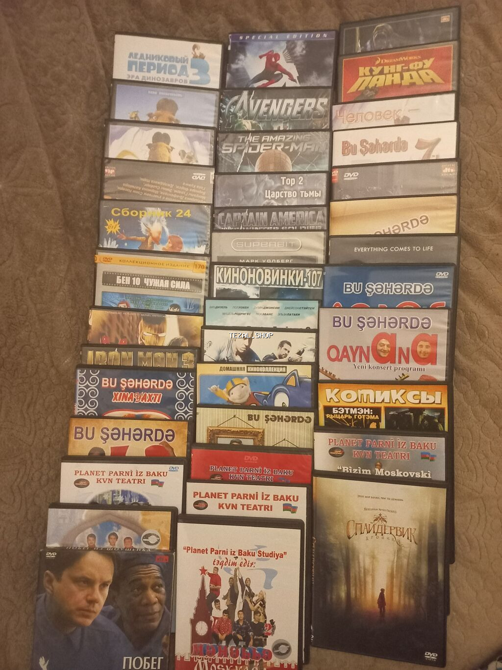 DVD disklər toplusu – kino, cizgi-filmlər və şoular 66 ededdi 20 azn