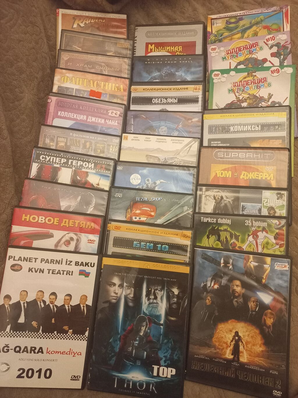 DVD disklər toplusu – kino, cizgi-filmlər və şoular 66 ededdi 20 azn - şəkil 2