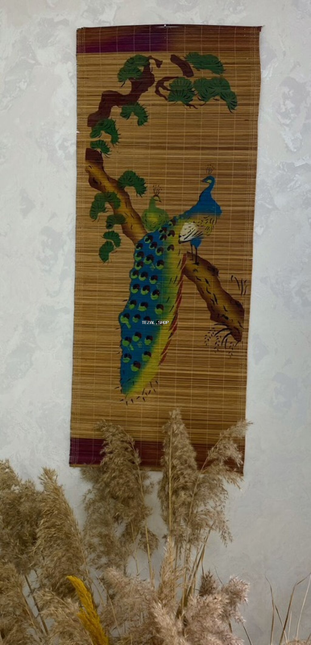 Bambuk Divar Paneli Dekor – Əl İşi Rəsm Vyetnamdan alınıb. Uzunluğu