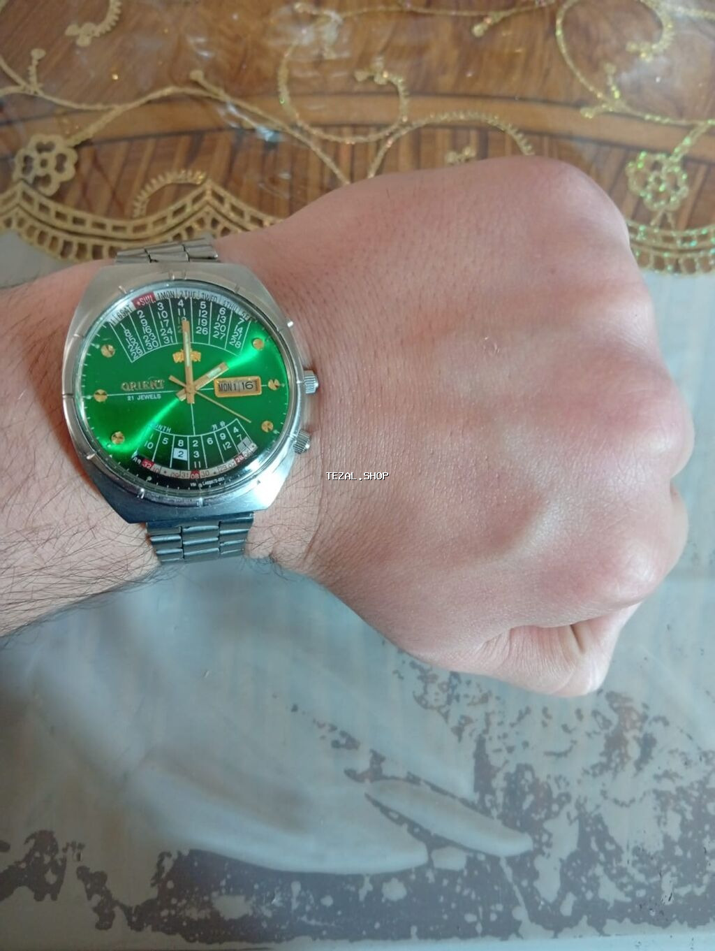 Qol saatı, Orient, rəng - Yaşıl - şəkil 2