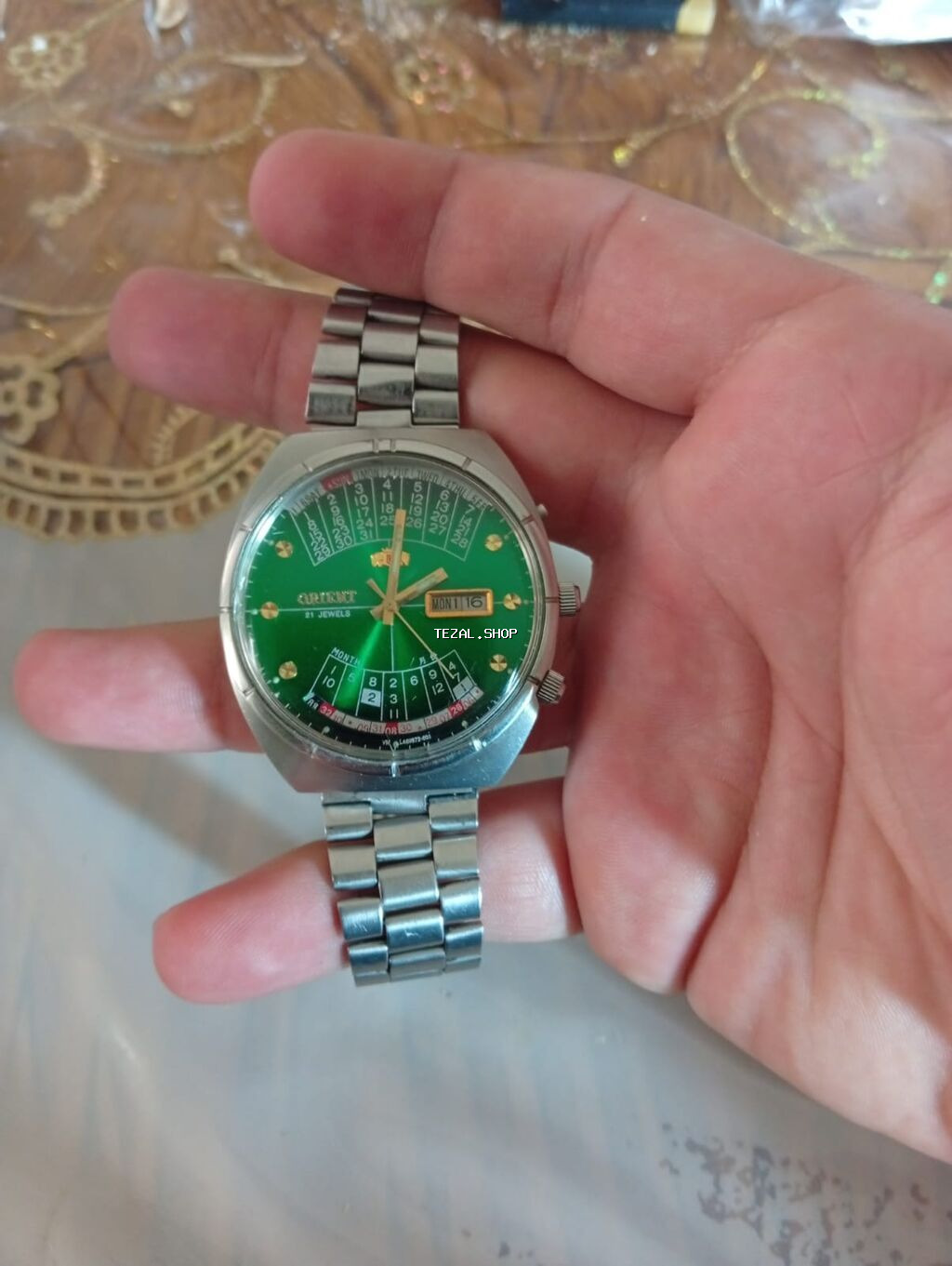 Qol saatı, Orient, rəng - Yaşıl - şəkil 3