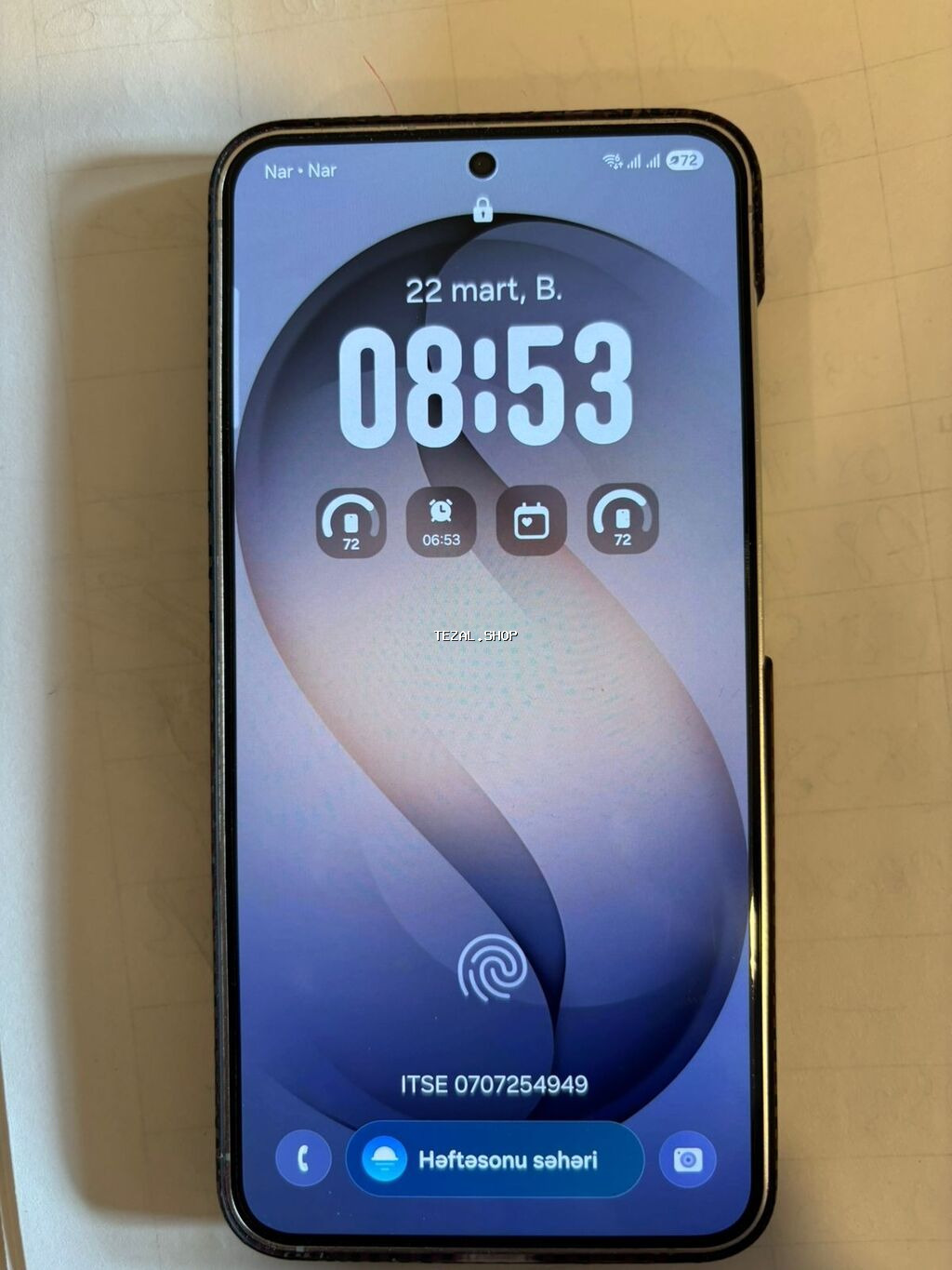 Samsung Galaxy S24, 128 GB, rəng - Bej, İki sim kartlı - şəkil 4