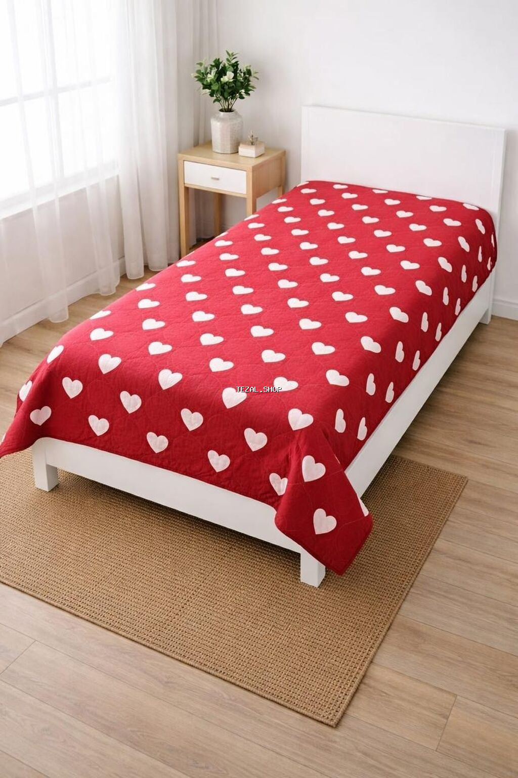 Yataq üçün Yeni rəng - Qırmızı Yataq örtüyü, Ödənişli çatdırılma, Rayonlara çatdırılma