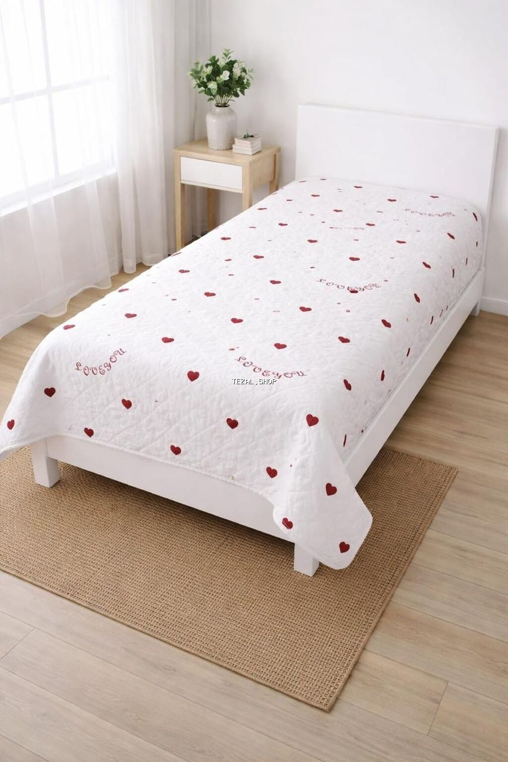 Yataq üçün Yeni rəng - Qırmızı Yataq örtüyü, Ödənişli çatdırılma, Rayonlara çatdırılma - şəkil 4