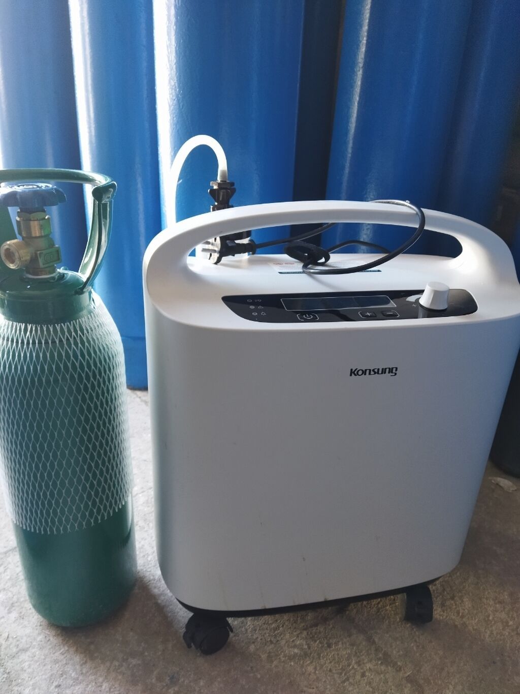 Oksigen konsentratoru icarəs. Tibbi oksigen balonu və reduktorlarin