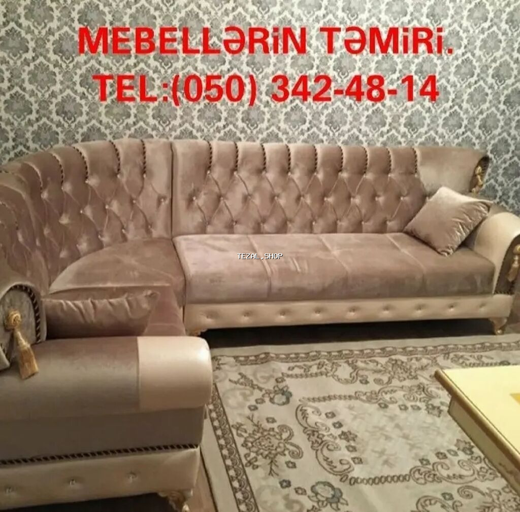 Mebellərin yüksək keyfiyyətdə təmiri. Divan kreslo stul və s. Əgər - şəkil 2