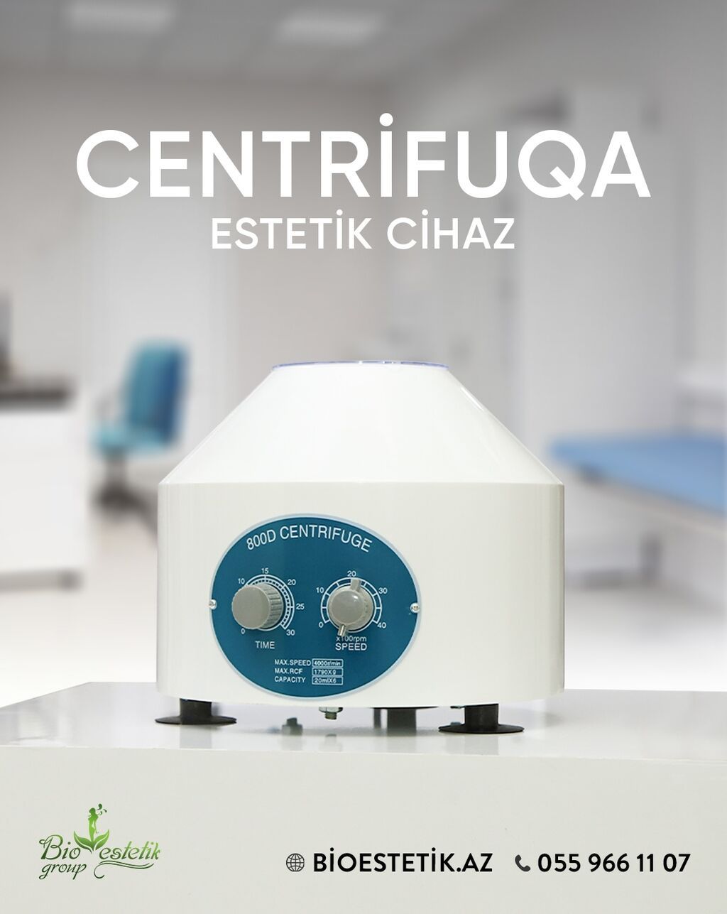 6 ədəd probirka tutumu Yüksək dövr/sürət (RPM ilə tənzimlənir) Qan