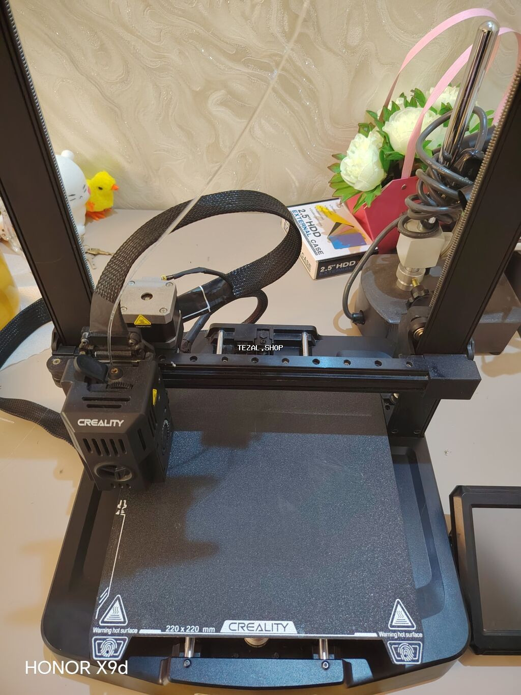 Creality Ender 3 V3 KE 3d çap printeri satılır, Üzərində Flament