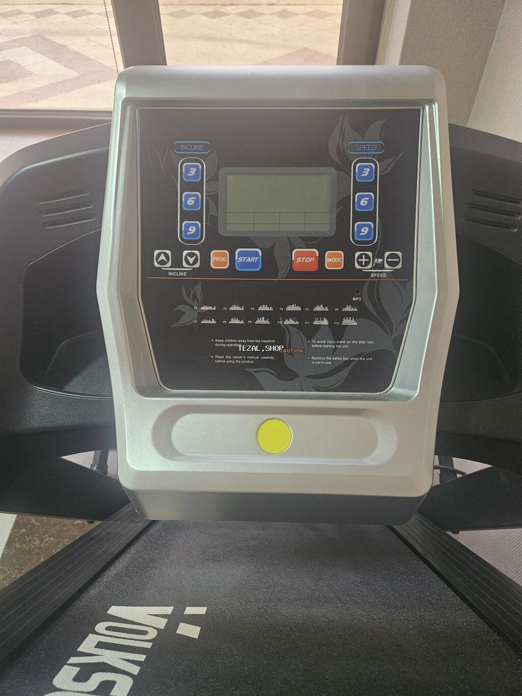 VolksGym qaçış trenajoru - Elektron konsol: LCD ekran; START/STOP - şəkil 2