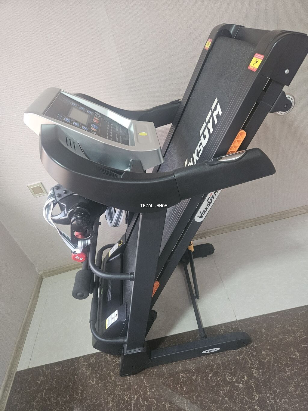 VolksGym qaçış trenajoru - Elektron konsol: LCD ekran; START/STOP - şəkil 4