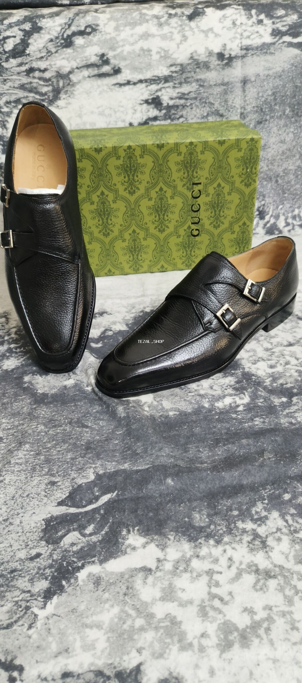 Кожаные классические туфли Итальянского бренда GUCCİ. Размер 43 Made