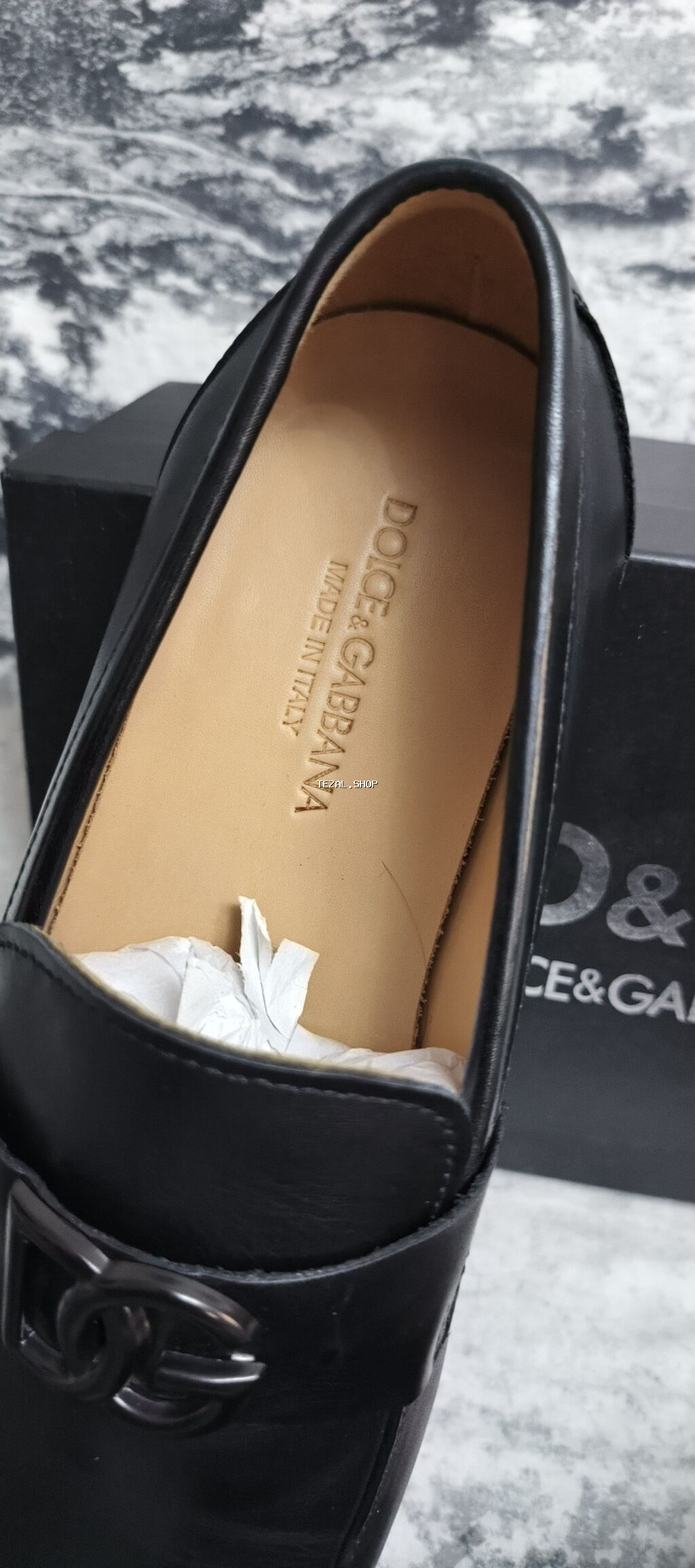 Кожаные туфли Итальянского бренда Dolce Gabbana. Размер 43. Made in - şəkil 5