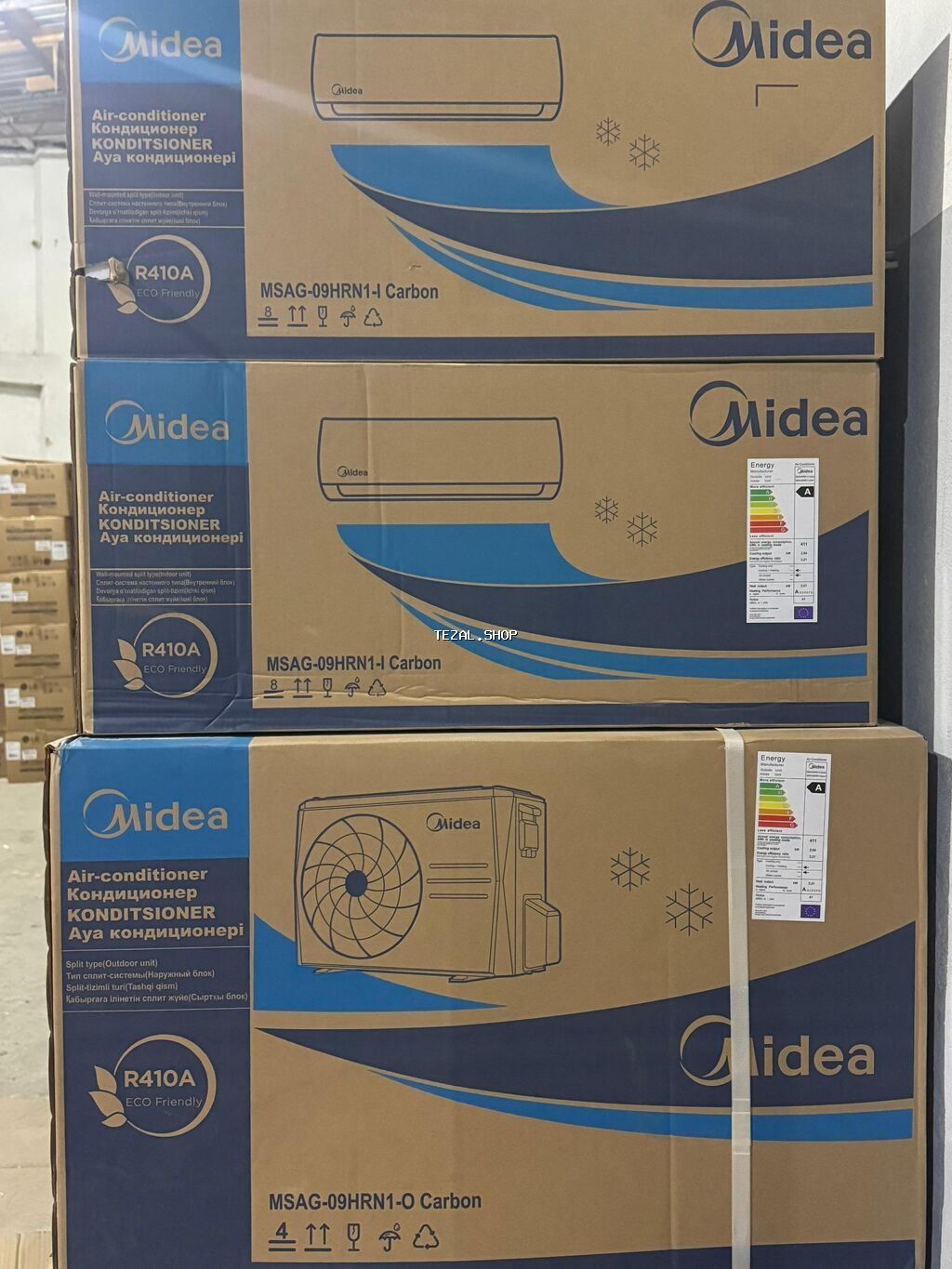 Kondisioner Midea, Yeni, 20-25 kv. m, Split sistem, Kredit var, Pulsuz quraşdırılma - şəkil 3