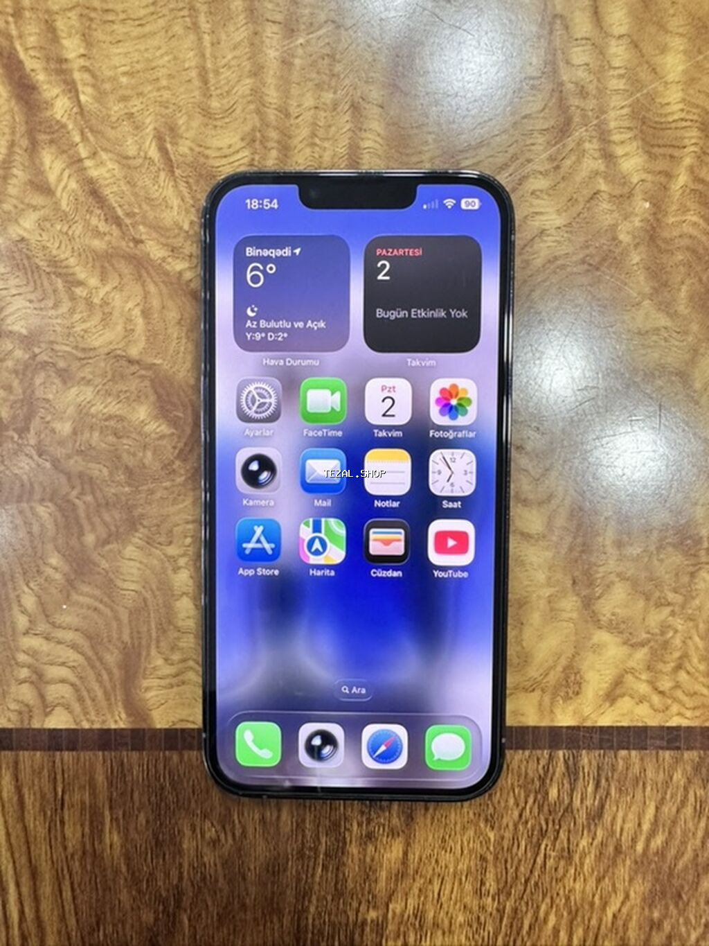 IPhone 13 Pro, 128 GB, Sierra Blue, Simsiz şarj, Face ID - şəkil 3