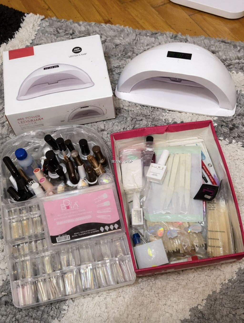 Manikür və gel manikür üçün tam dəst - 48W LED/UV lampa – taymer