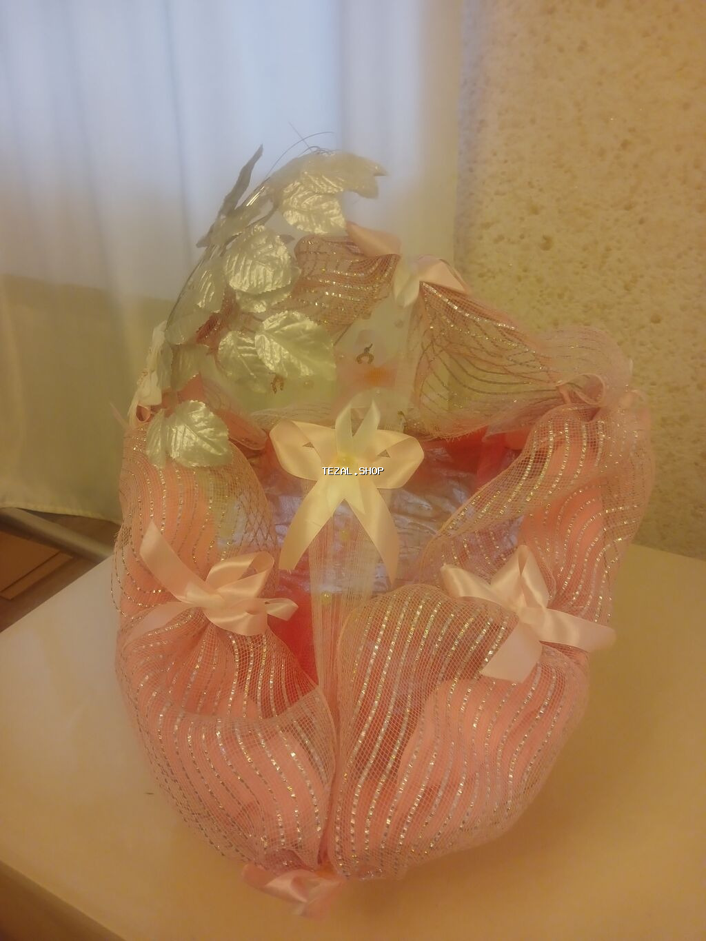 Toy və məclislər üçün dekorativ dəst - Bəzək səbətləri: Qızılı - şəkil 5